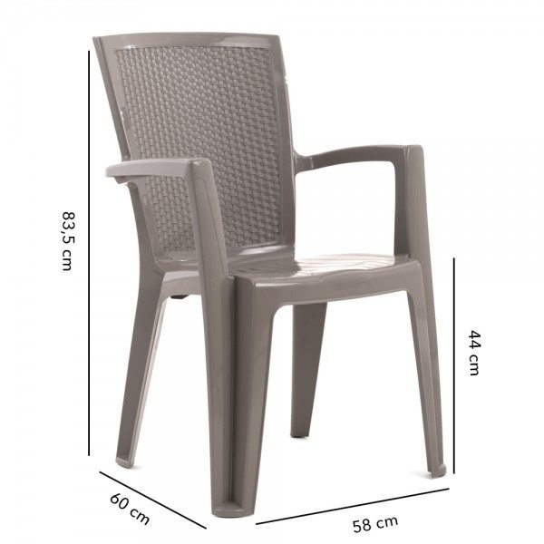 Sedie monoblocco da esterno - DIANA | SieditiFuori