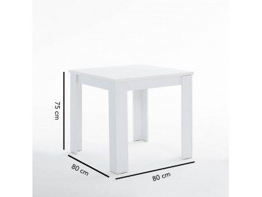 Tavolo Elvis bianco con dimensioni